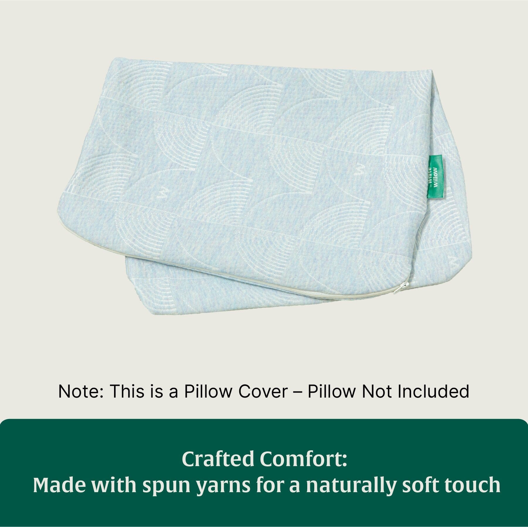 ErgoComfort Sleep Apnea Relief Pillow Cover Only Pillow Cover The White Willow 