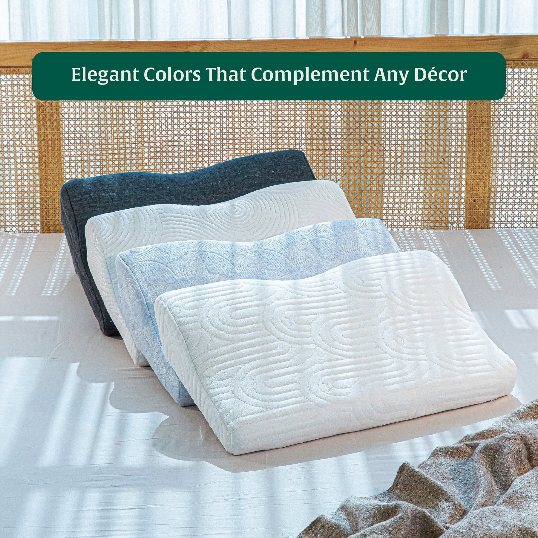 ErgoComfort Sleep Apnea Relief Pillow Cover Only Pillow Cover The White Willow 