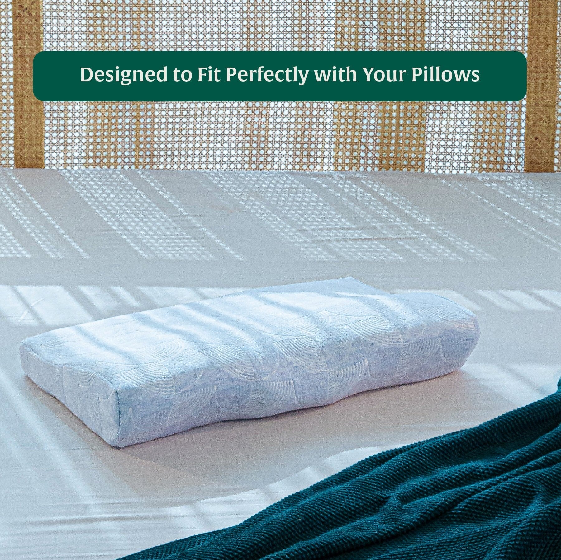 ErgoComfort Sleep Apnea Relief Pillow Cover Only Pillow Cover The White Willow 