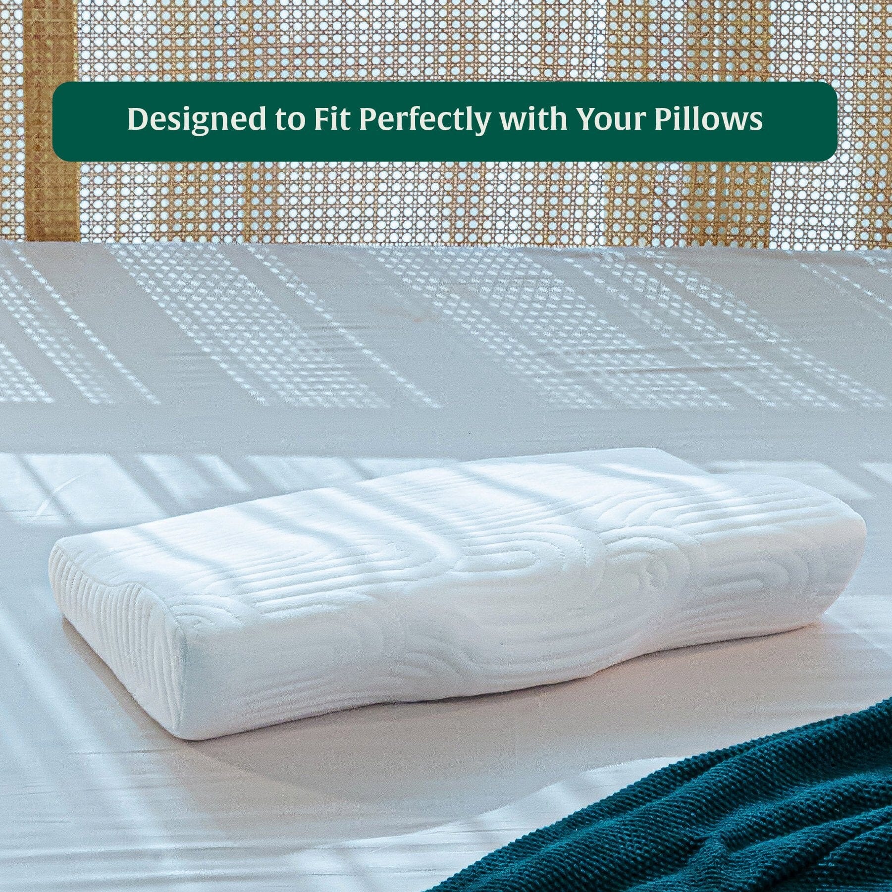 ErgoComfort Sleep Apnea Relief Pillow Cover Only Pillow Cover The White Willow 