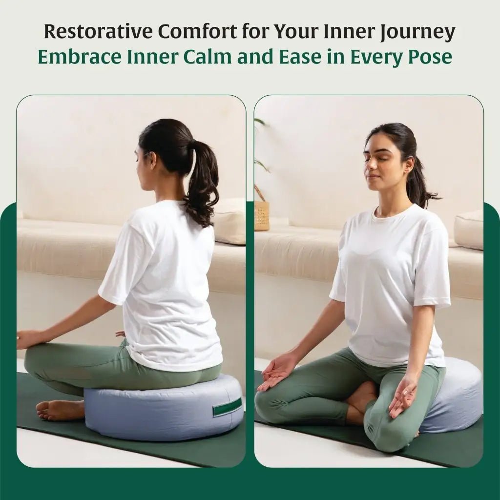 HarmonyFlow Yoga Crescent Seat Cushion - Yoga - The White Willow