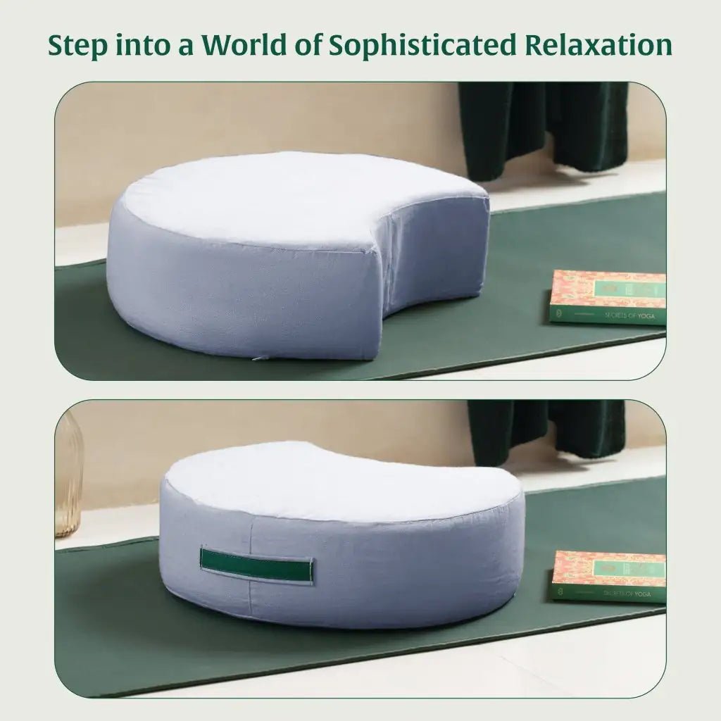 HarmonyFlow Yoga Crescent Seat Cushion - Yoga - The White Willow