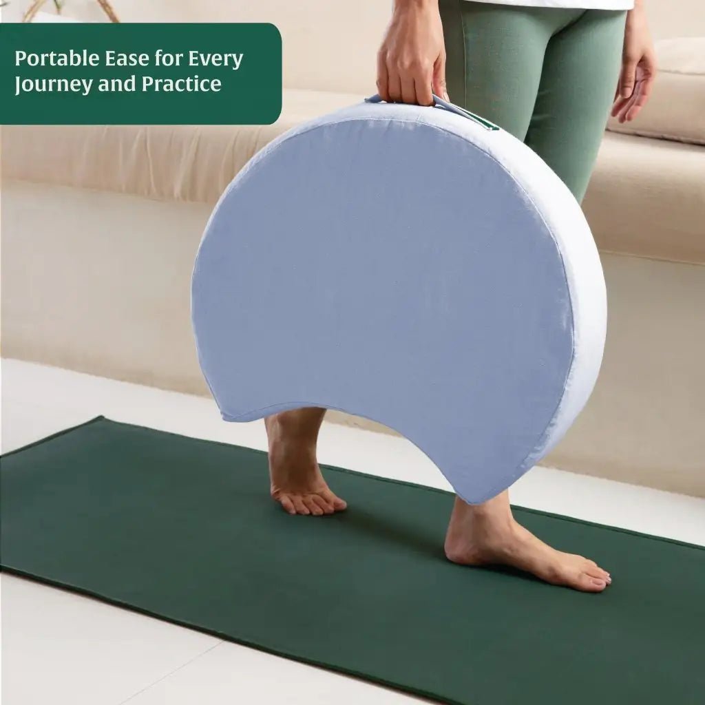HarmonyFlow Yoga Crescent Seat Cushion - Yoga - The White Willow