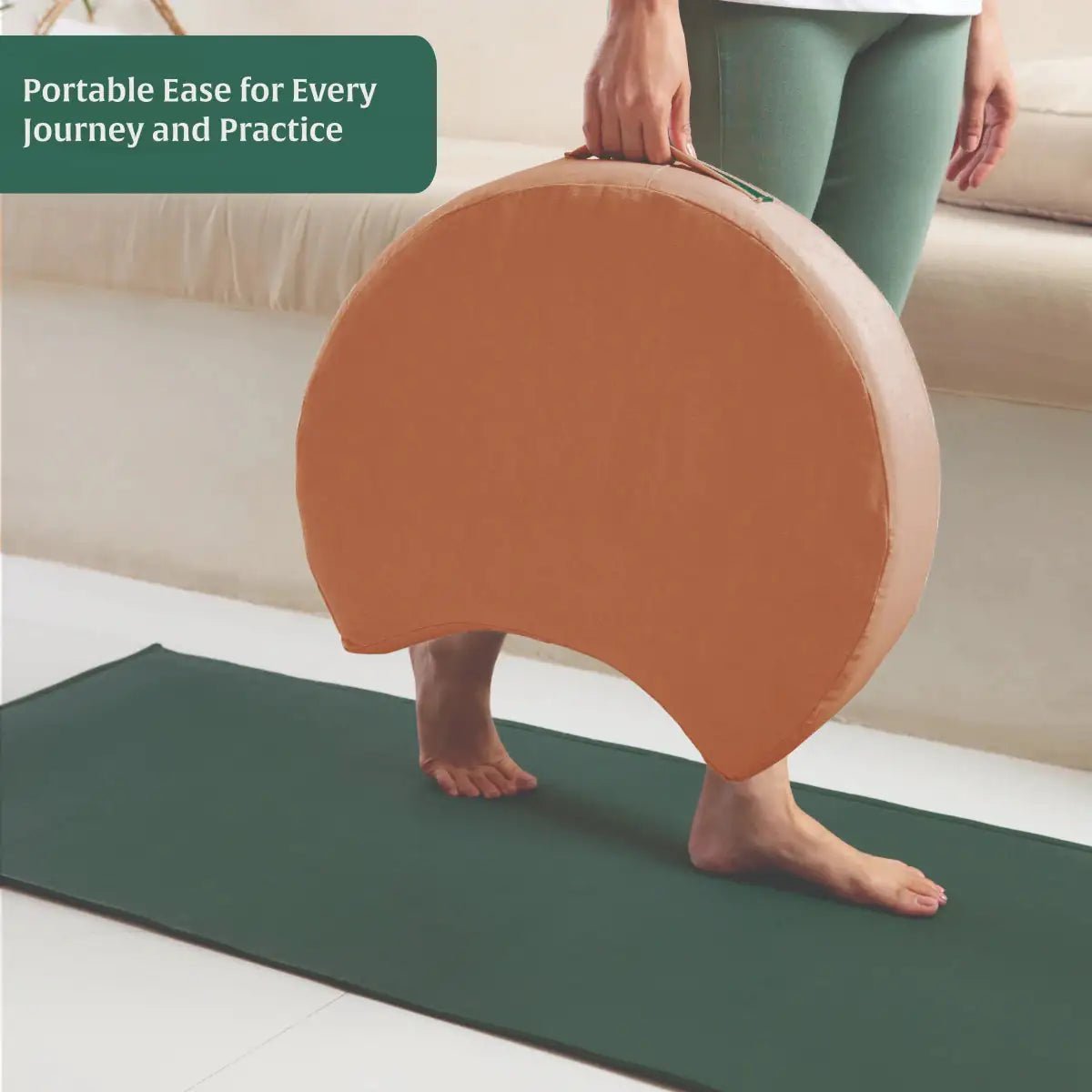 HarmonyFlow Yoga Crescent Seat Cushion - Yoga - The White Willow