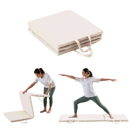 HarmonyFlow Yoga Foldable Mat - Regular Pillow - The White Willow