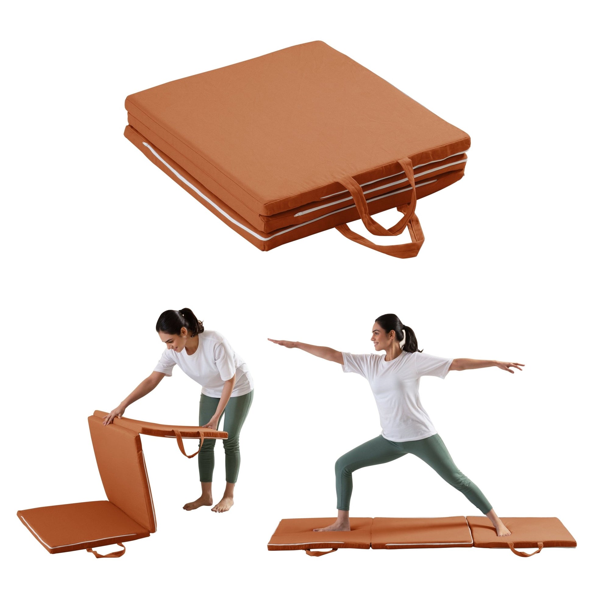 HarmonyFlow Yoga Foldable Mat - Regular Pillow - The White Willow