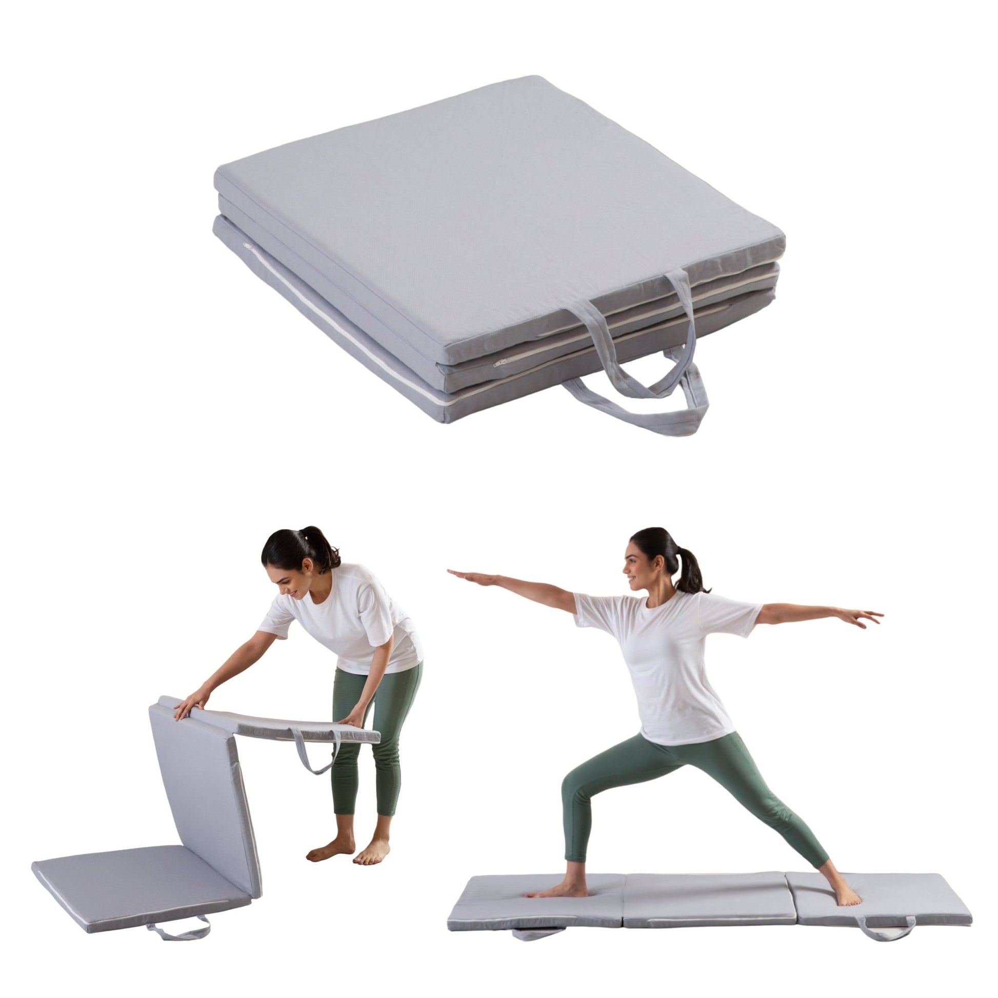 HarmonyFlow Yoga Foldable Mat - Regular Pillow - The White Willow
