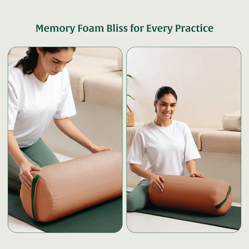 HarmonyFlow Yoga Round Bolster - Yoga - The White Willow