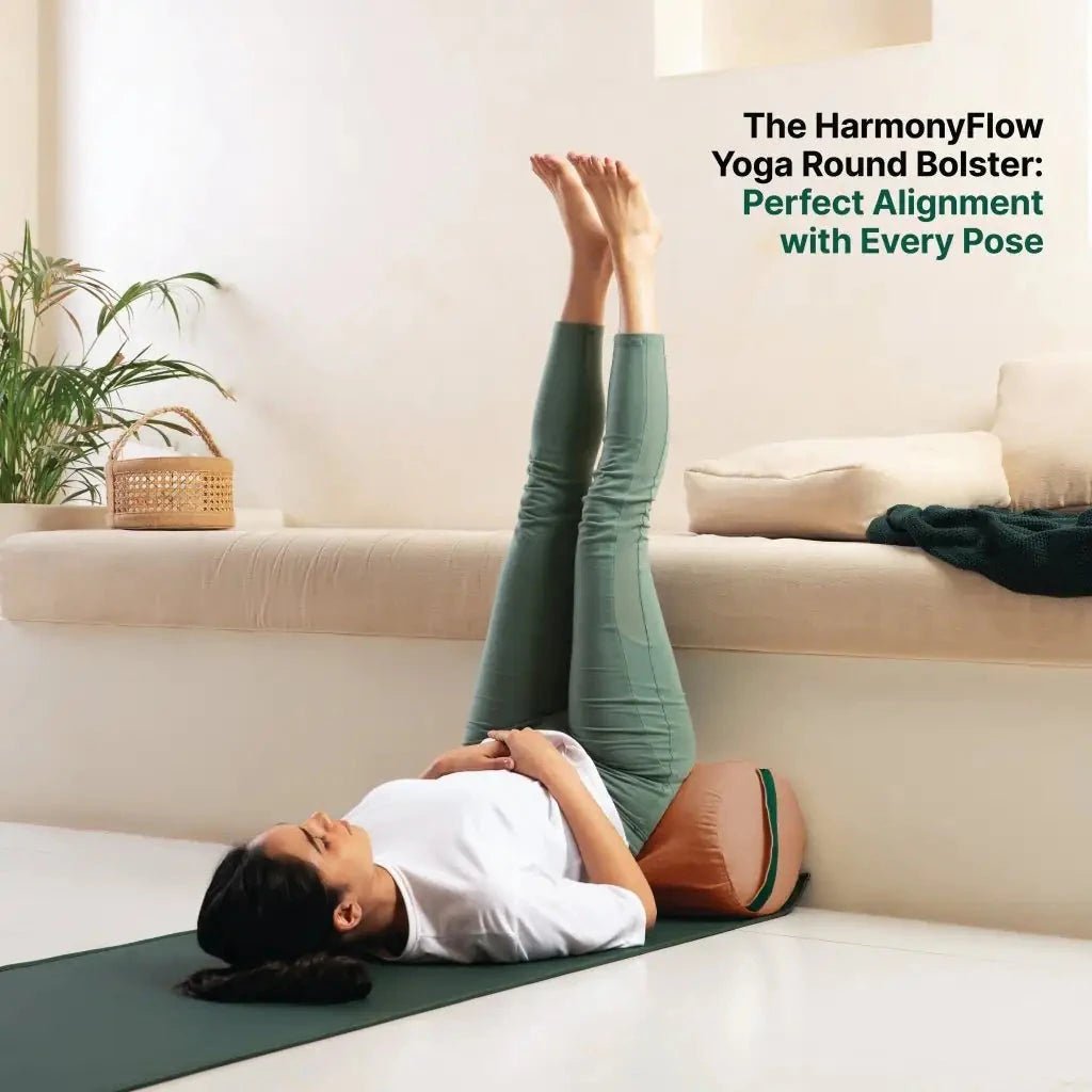 HarmonyFlow Yoga Round Bolster - Yoga - The White Willow