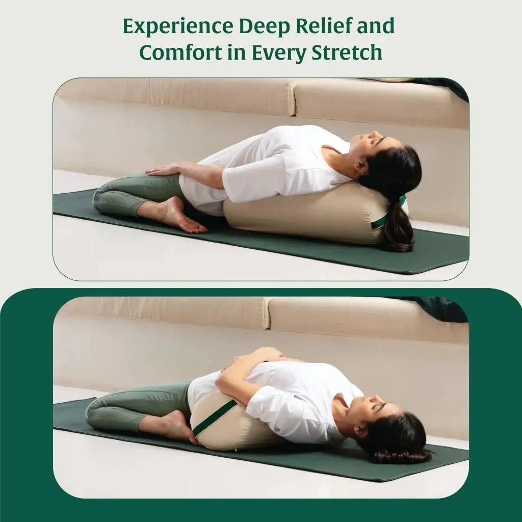 HarmonyFlow Yoga Round Bolster - Yoga - The White Willow