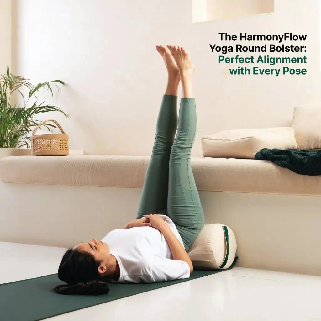 HarmonyFlow Yoga Round Bolster - Yoga - The White Willow