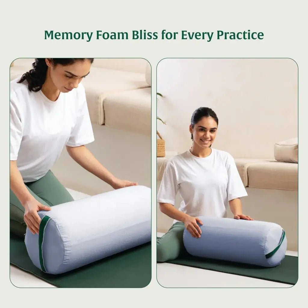 HarmonyFlow Yoga Round Bolster - Yoga - The White Willow