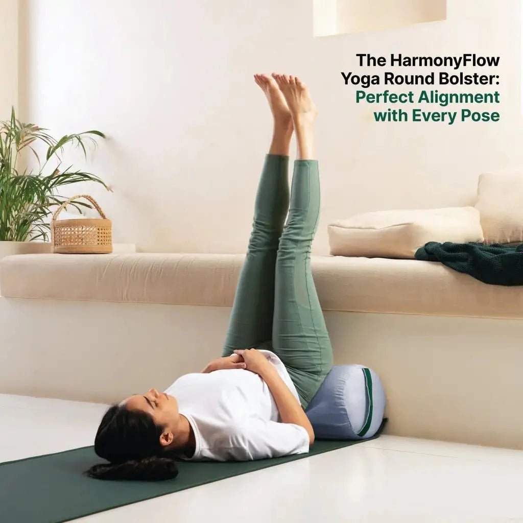HarmonyFlow Yoga Round Bolster - Yoga - The White Willow