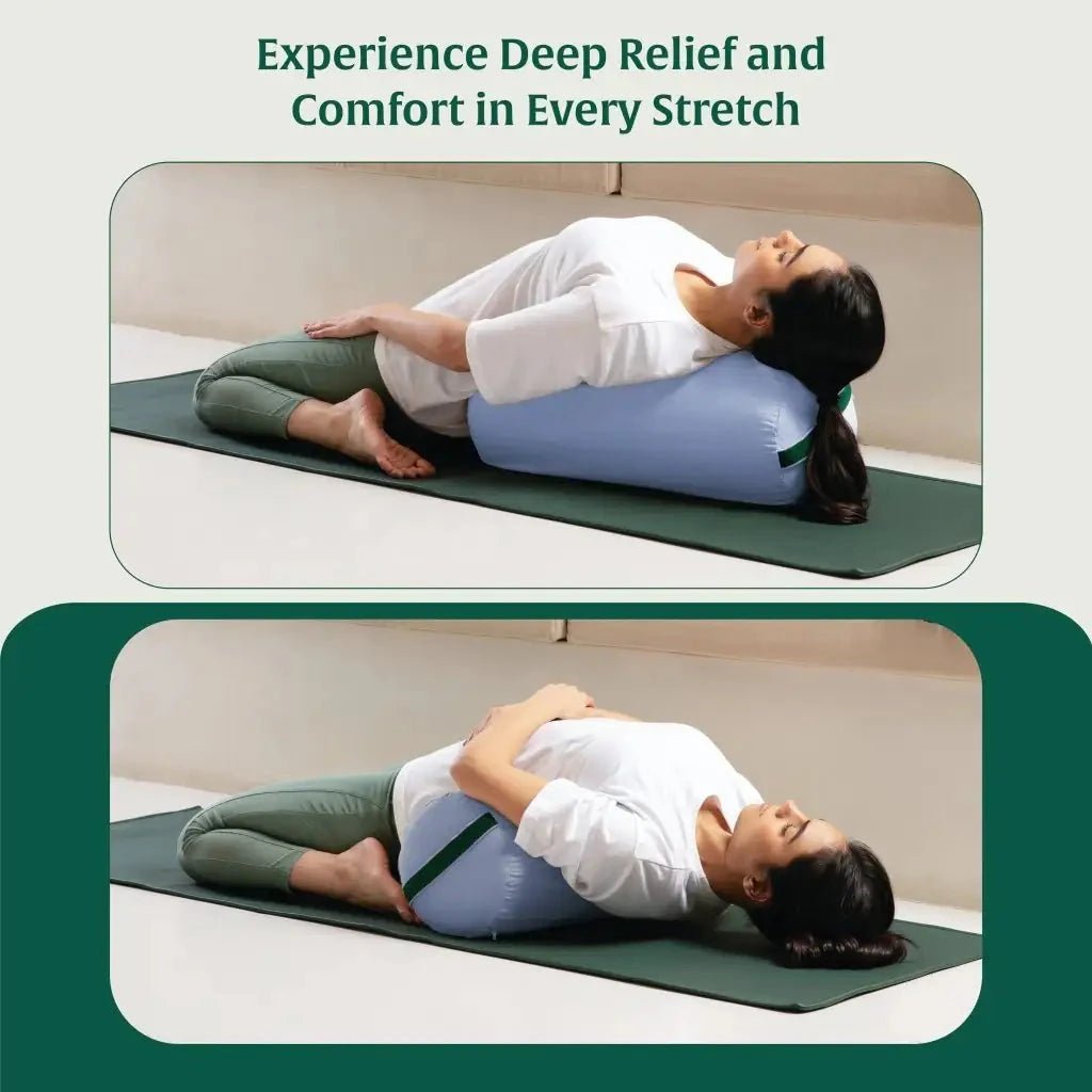 HarmonyFlow Yoga Round Bolster - Yoga - The White Willow