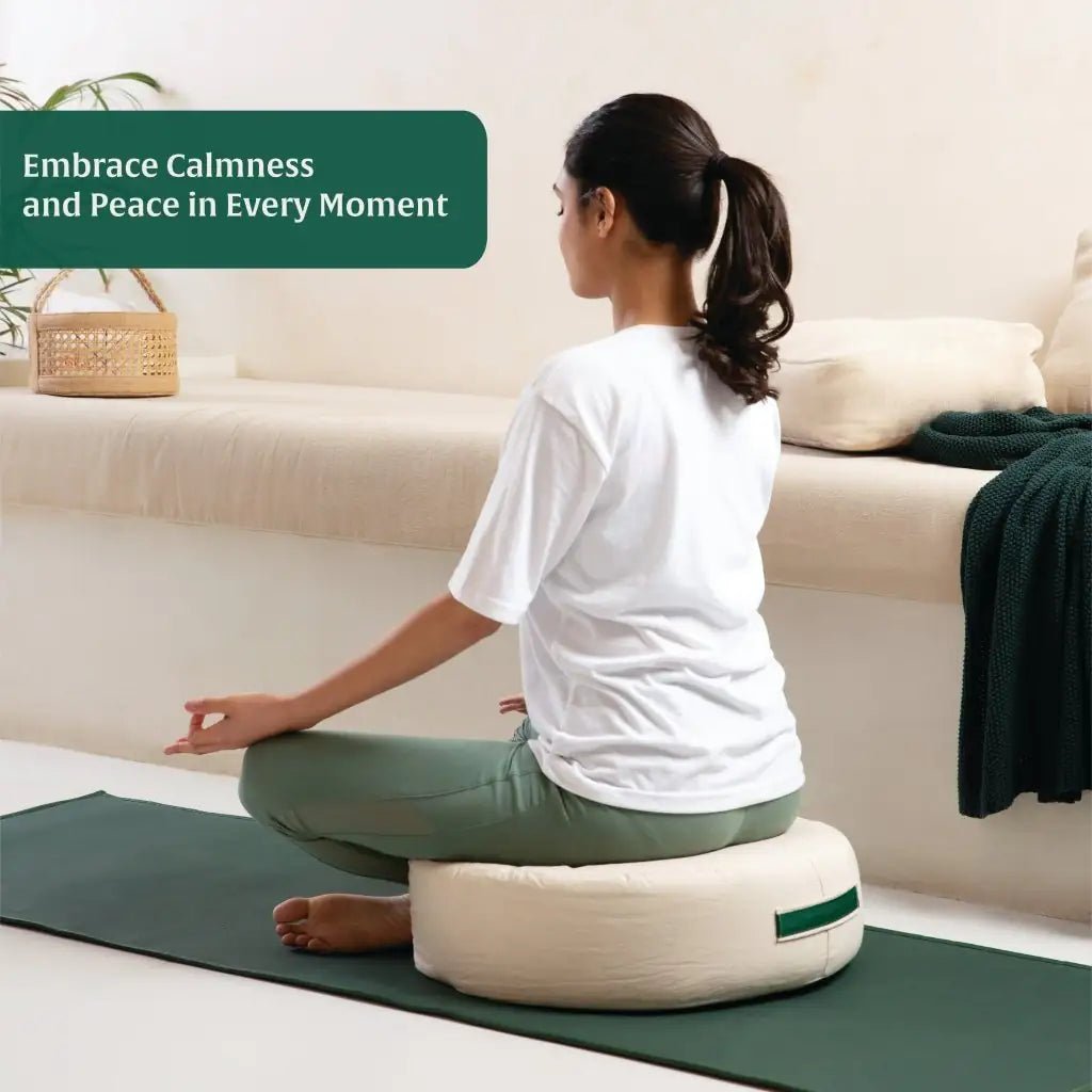 HarmonyFlow Yoga Round Seat Cushion - Yoga - The White Willow