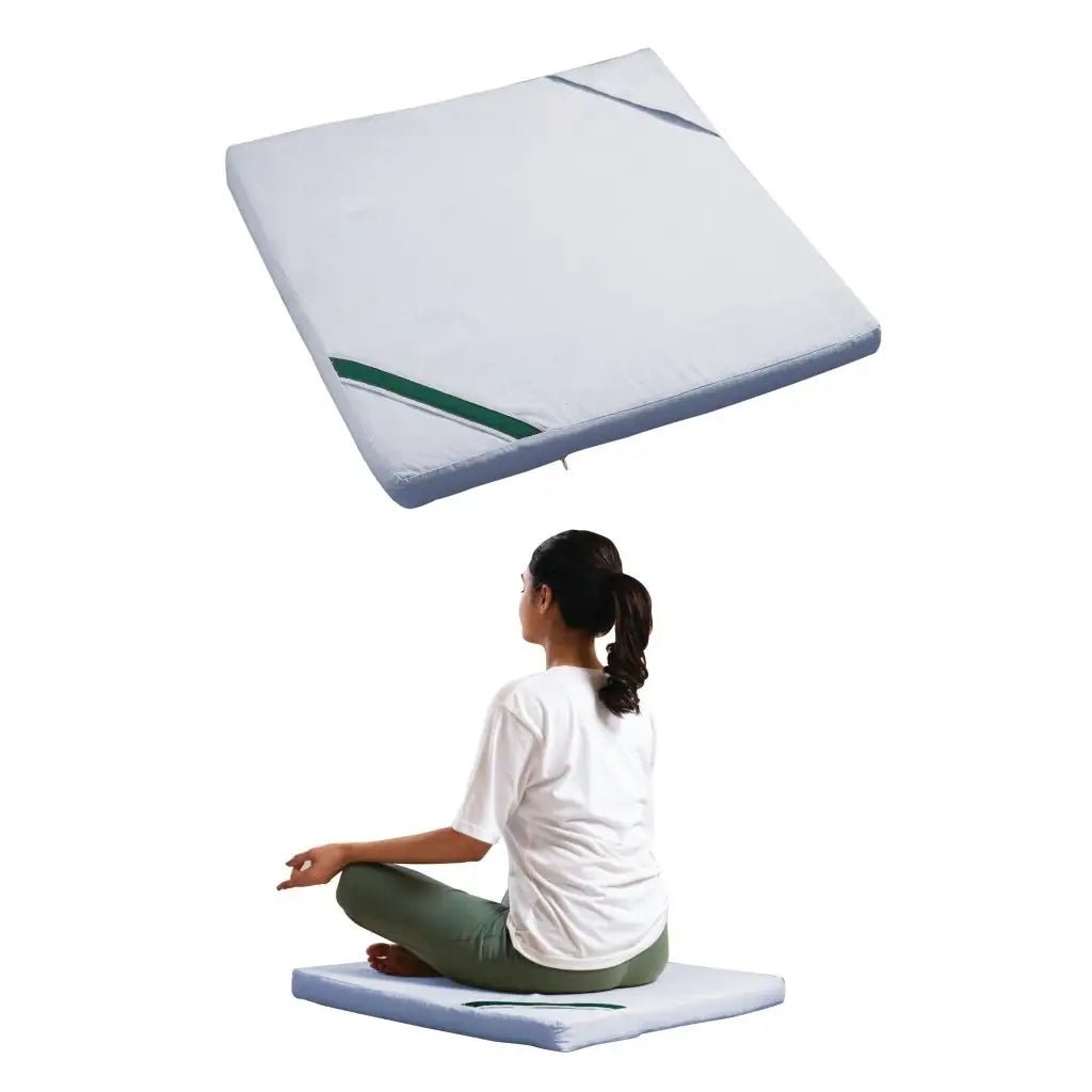 HarmonyFlow Yoga Zen Square Seat Cushion - Yoga - The White Willow