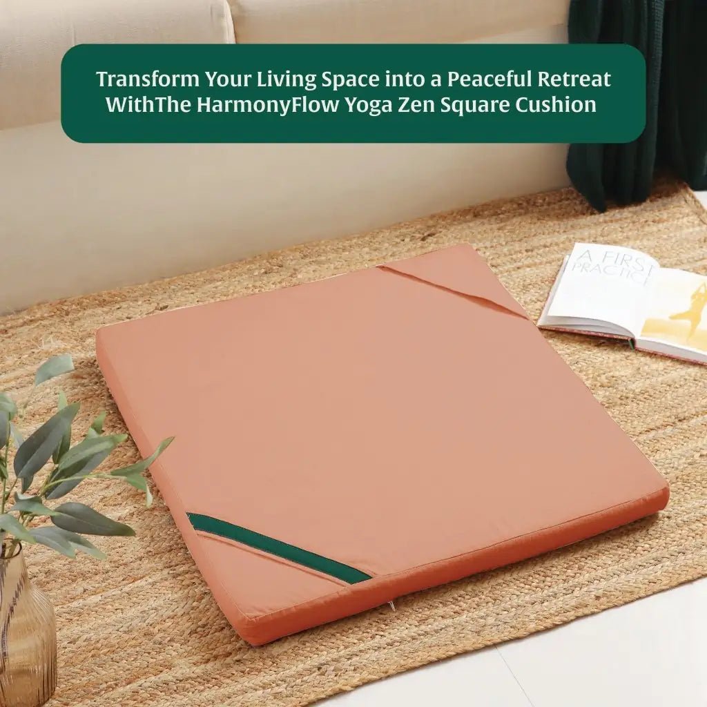 HarmonyFlow Yoga Zen Square Seat Cushion - Yoga - The White Willow