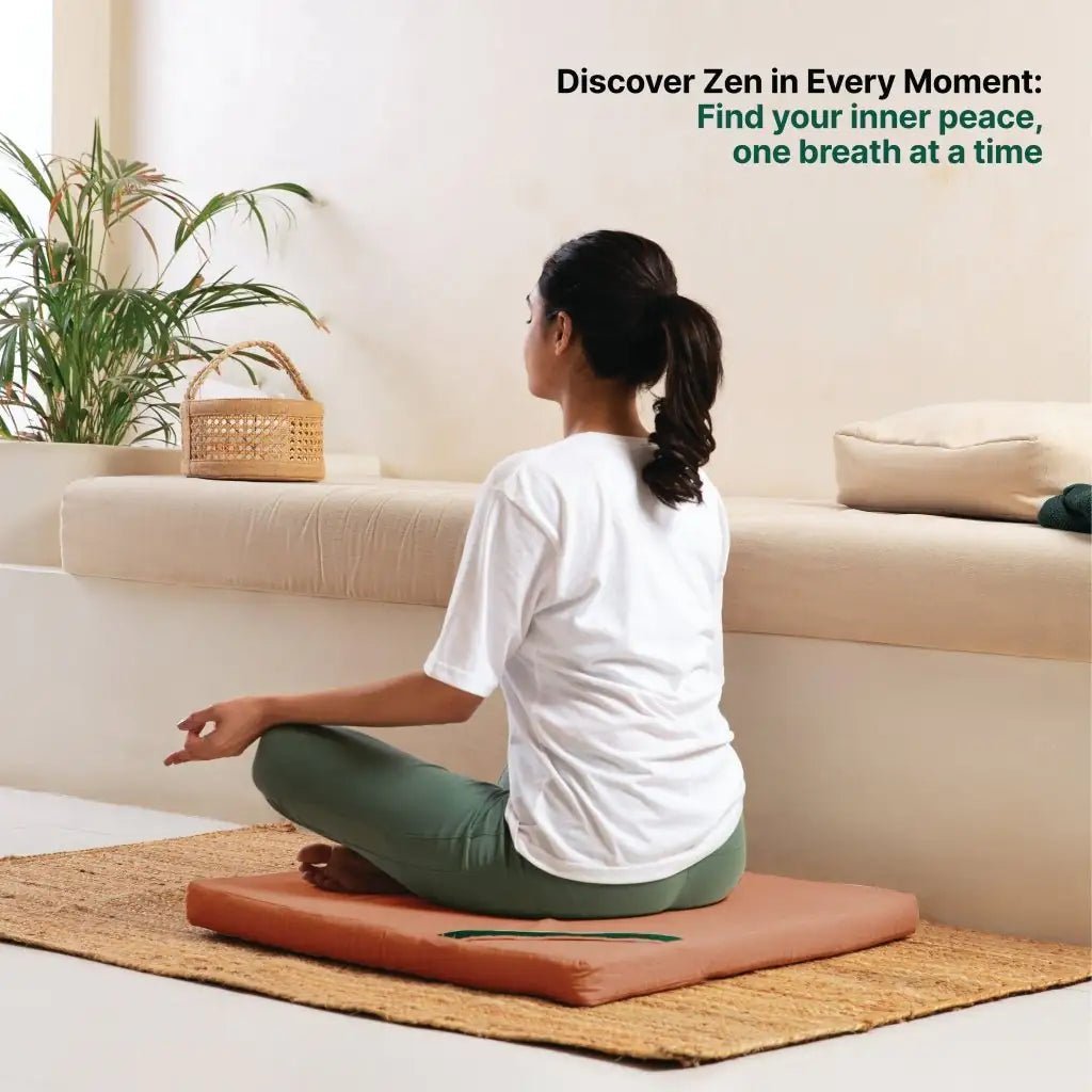 HarmonyFlow Yoga Zen Square Seat Cushion - Yoga - The White Willow