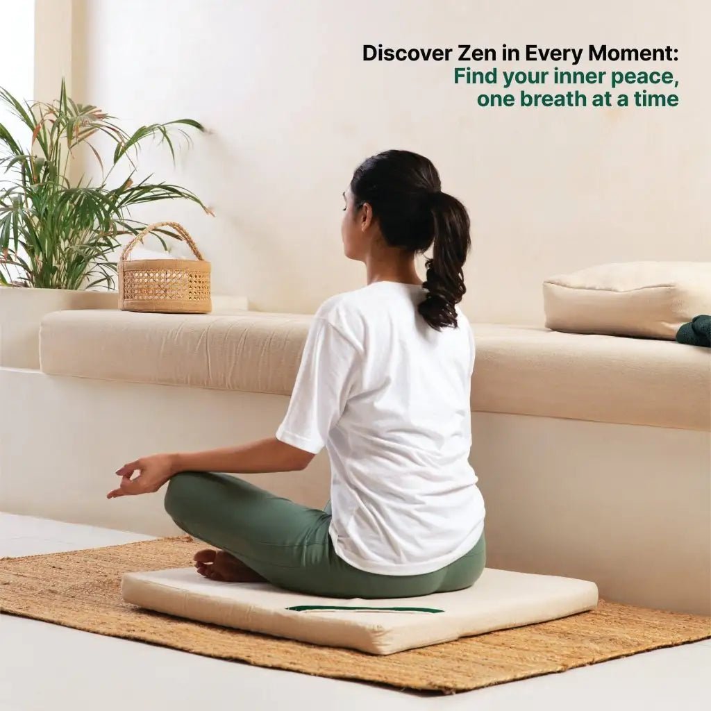 HarmonyFlow Yoga Zen Square Seat Cushion - Yoga - The White Willow