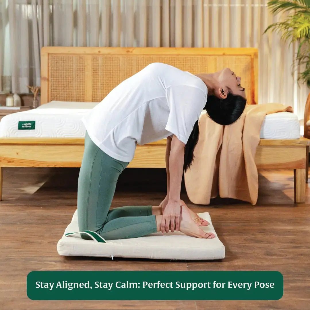HarmonyFlow Yoga Zen Square Seat Cushion - Yoga - The White Willow
