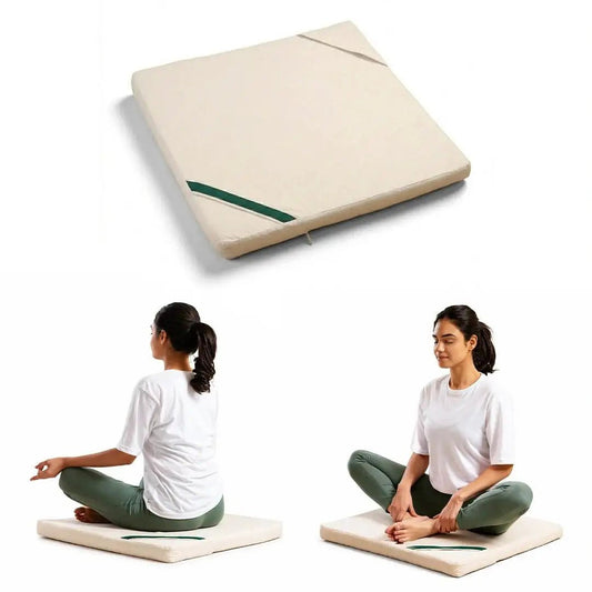 HarmonyFlow Yoga Zen Square Seat Cushion - Yoga - The White Willow