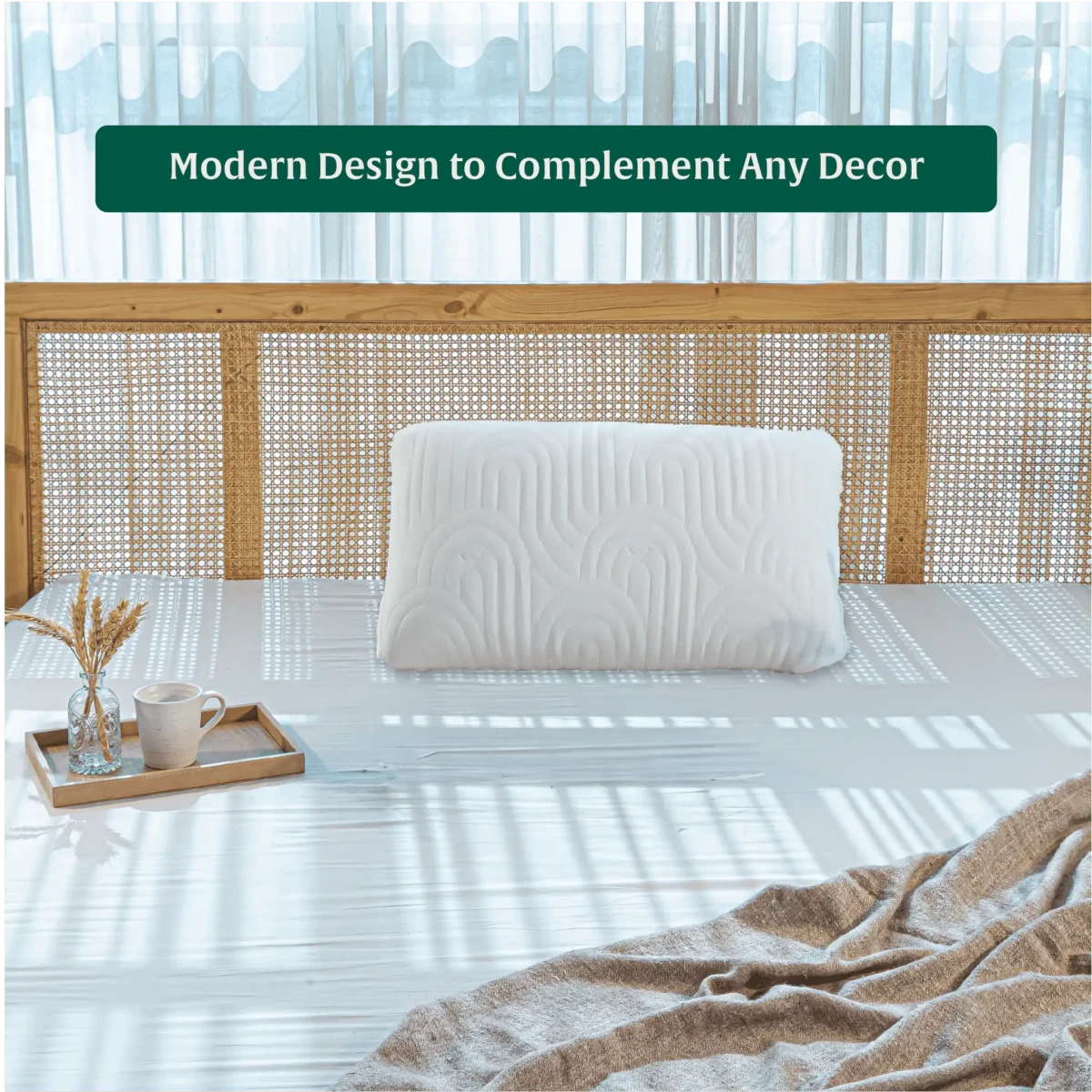 Haze - Memory Foam Rectangle Shaped Bed & Sofa Cushion - Medium Firm - Bed & Sofa Cushion - The White Willow