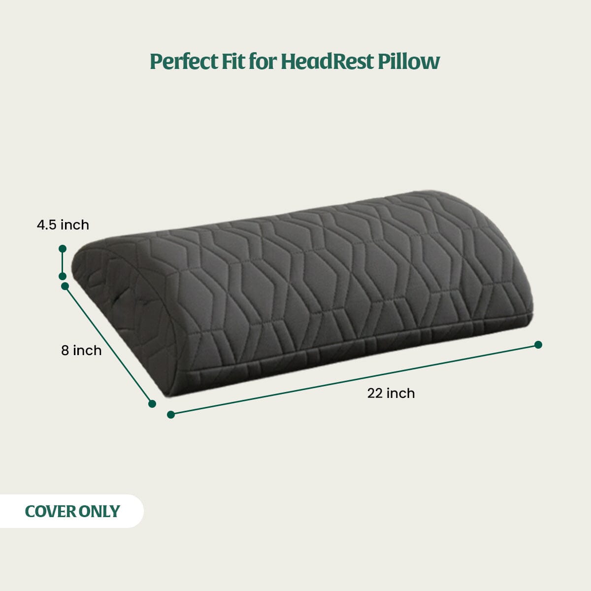 HeadRest Support Pillow Cover for Longer Durability & Premium Protection | Standard size - Head Support - The White Willow