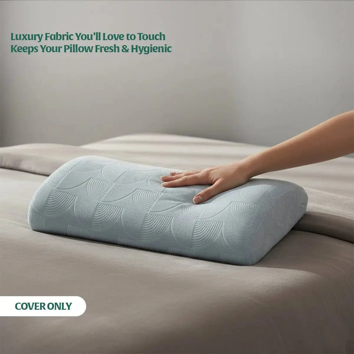 HeadRest Support Pillow Cover for Longer Durability & Premium Protection | Standard size Head Support The White Willow 