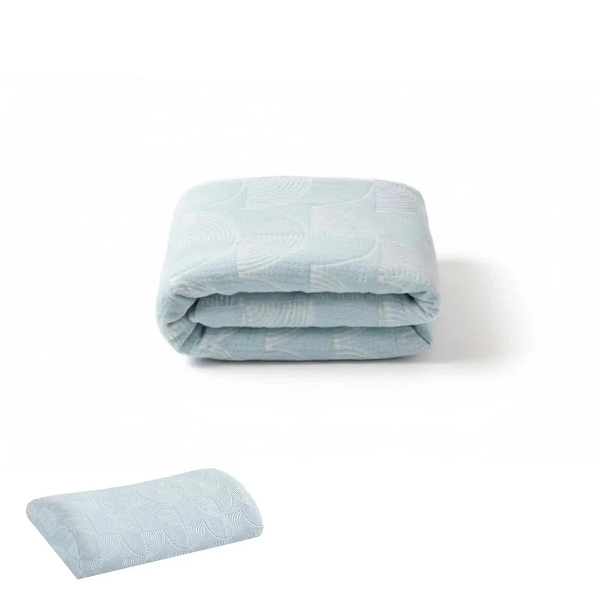 HeadRest Support Pillow Cover for Longer Durability & Premium Protection | Standard size Head Support The White Willow Misty Blue Hush Standard: 22 x 8 x 4.5 inch 
