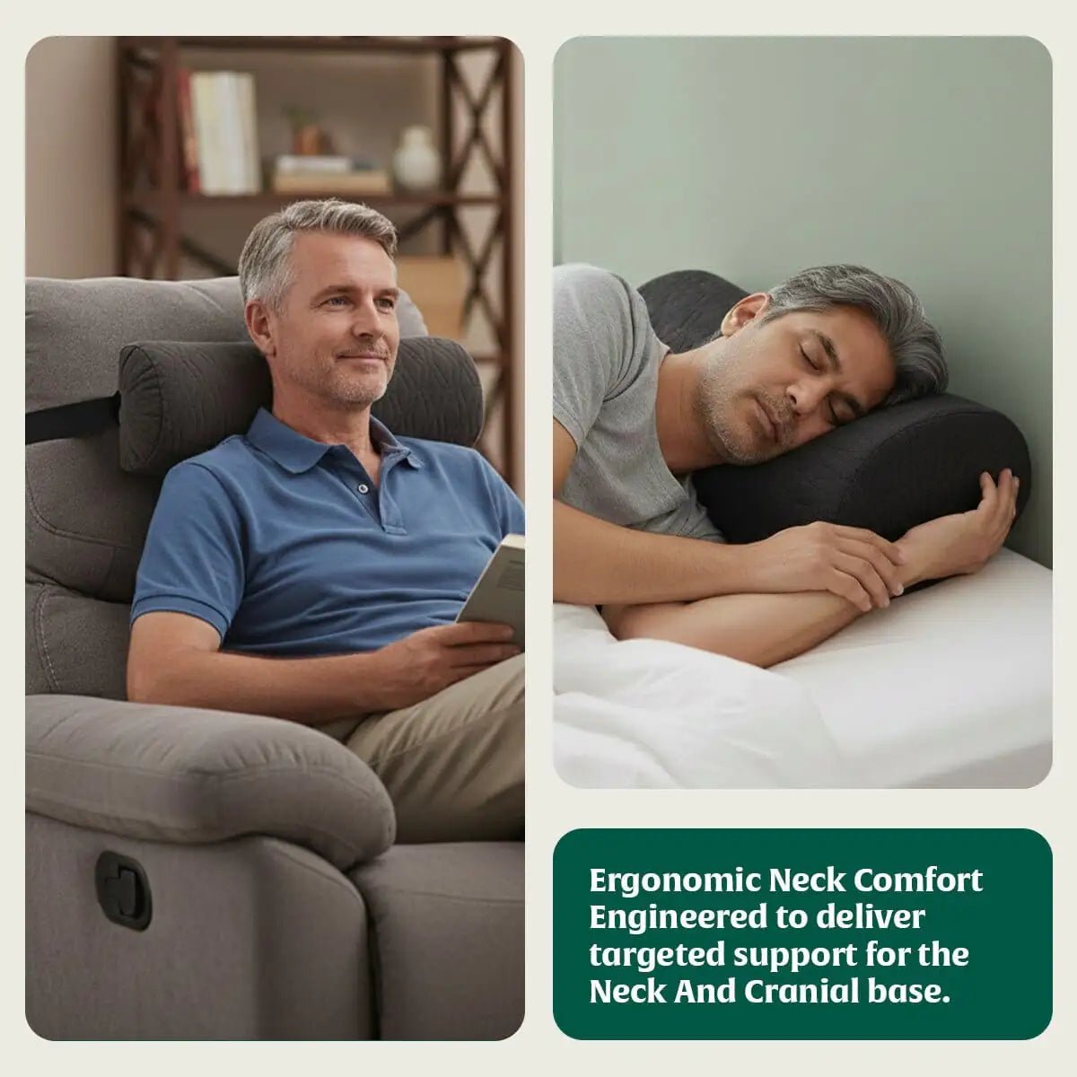 HeadRest Support Pillow for Elevated Sleep & Lounging Comfort - Head Support - The White Willow