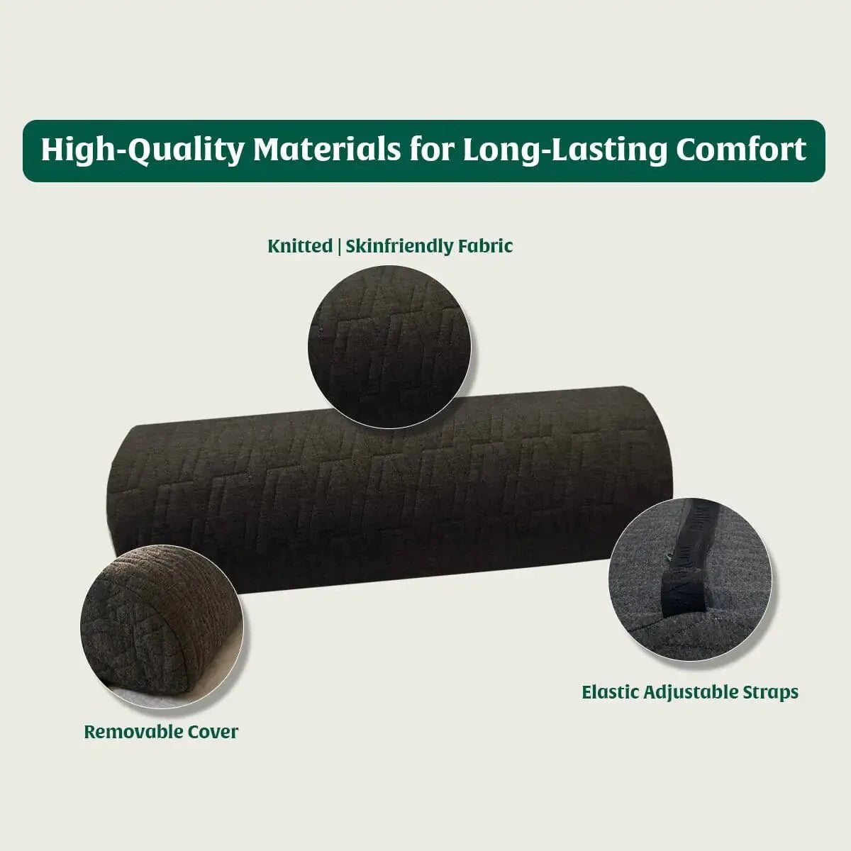 HeadRest Support Pillow for Elevated Sleep & Lounging Comfort Head Support The White Willow 