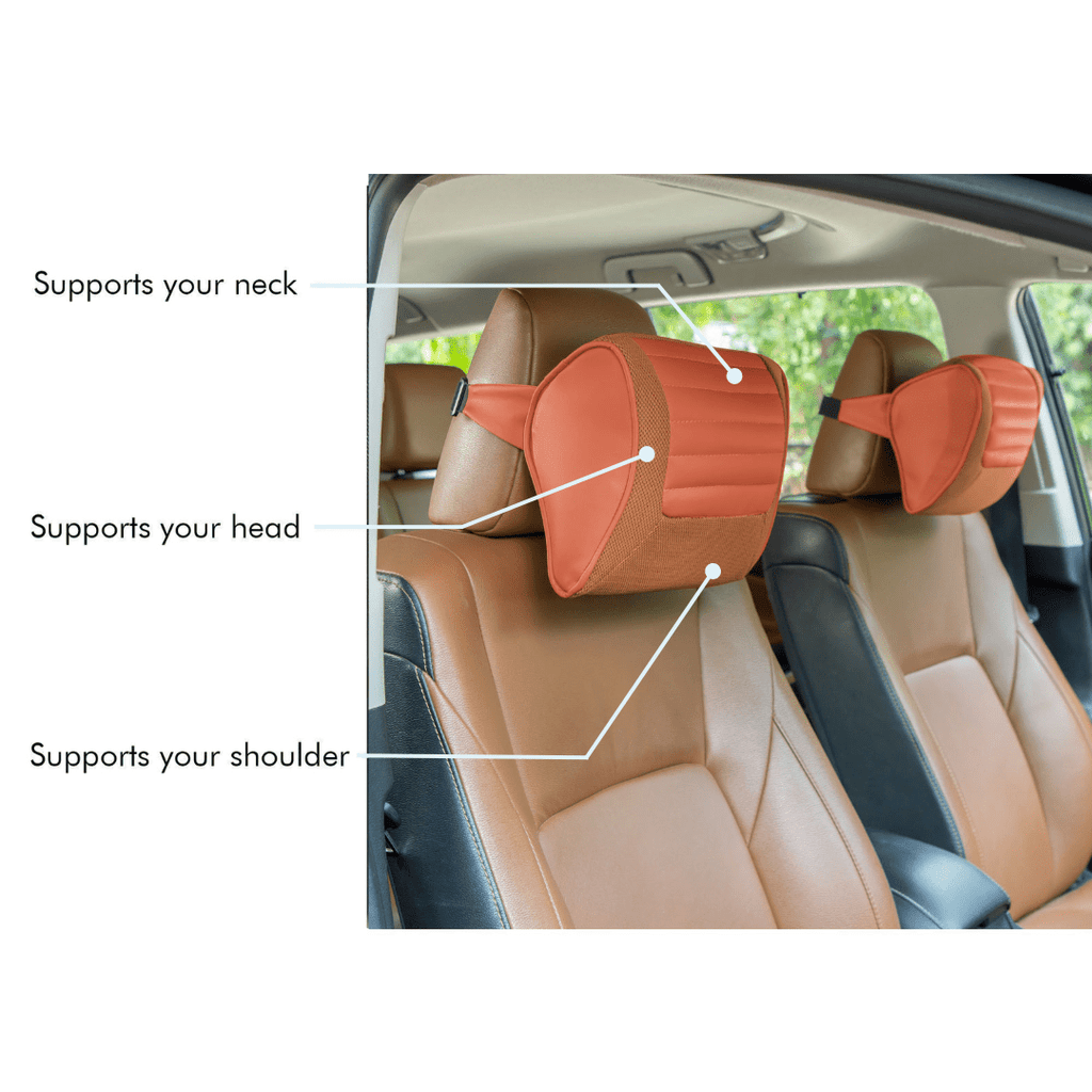 Car Neck Pillow Adjustable Head Restraint 3d Memory Foam Auto
