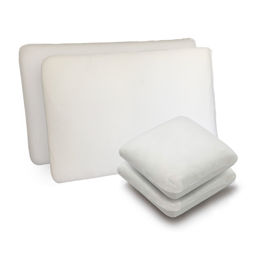 House Warming Combo - Memory Foam Bed Pillows & Cushions - Medium Firm - Combo - Family - The White Willow