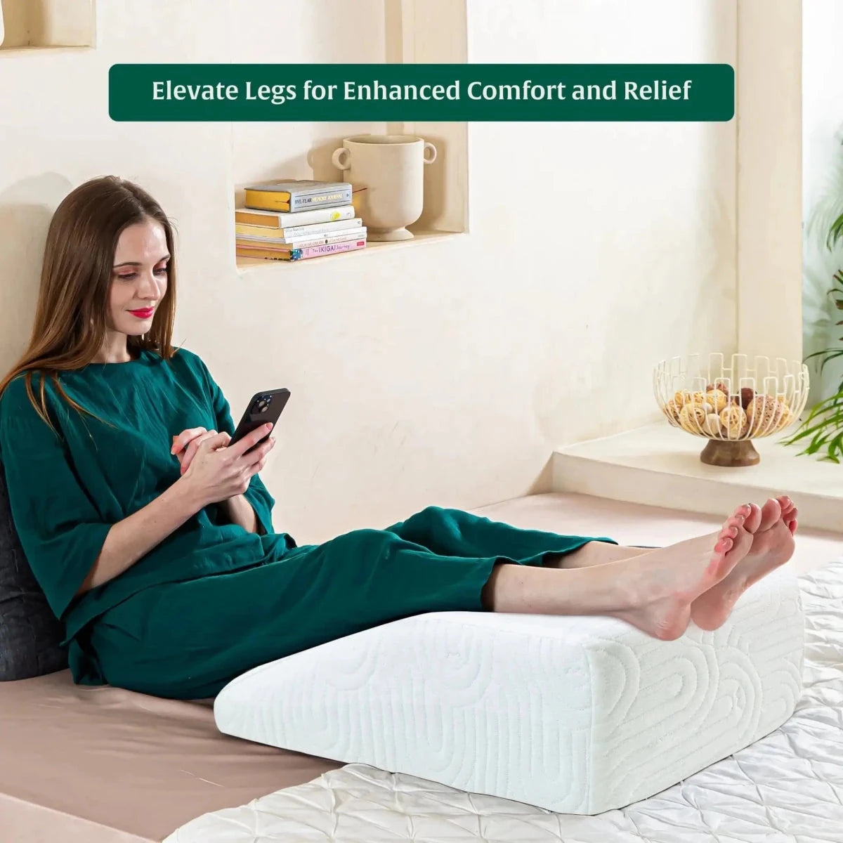LegRest Platform Pillow Bed Wedge The White Willow 