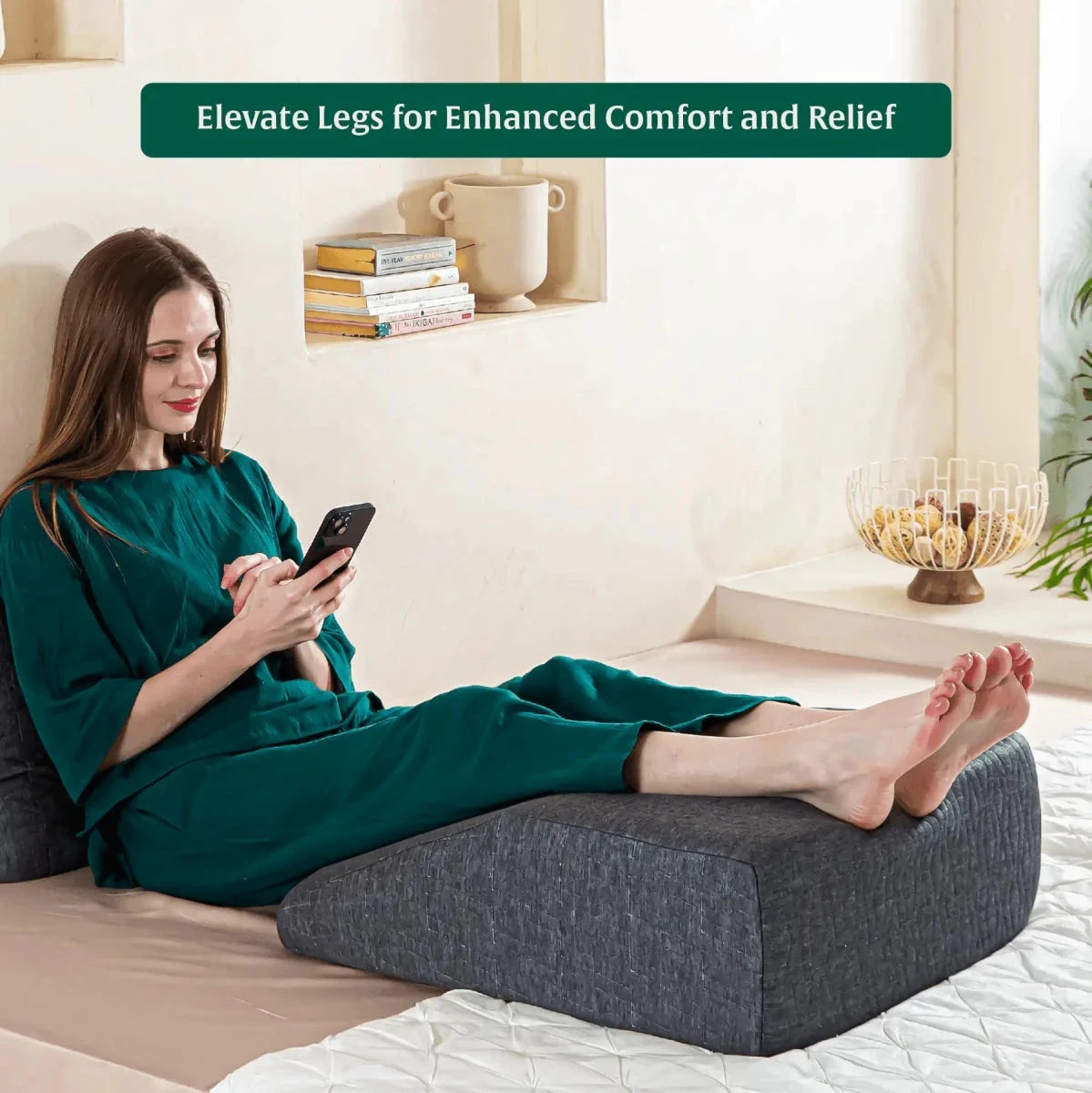 LegRest Platform Pillow Bed Wedge The White Willow 