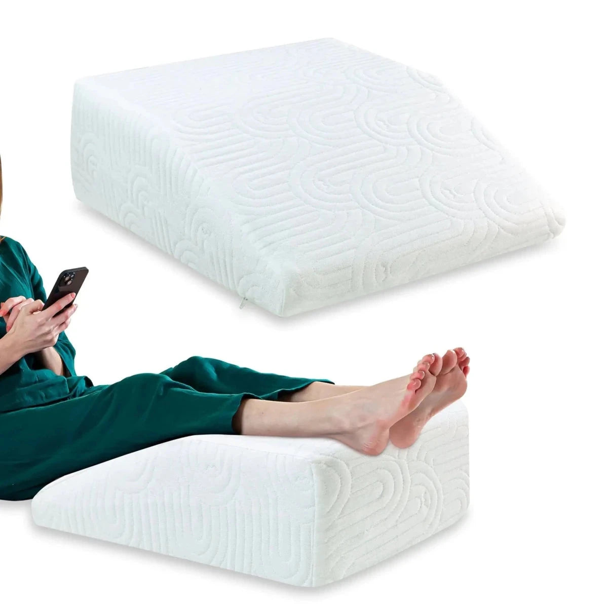 LegRest Platform Pillow Bed Wedge The White Willow Medium Firm Creamy Calm 