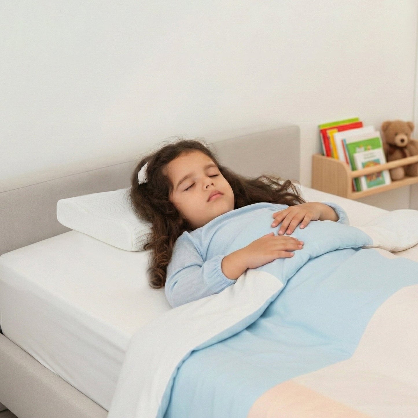 Little Dreamers - DreamyCurve Kids Memory Foam Pillow (3 - 8 Years) - Baby - 8 - 15 Years - Pillow - The White Willow