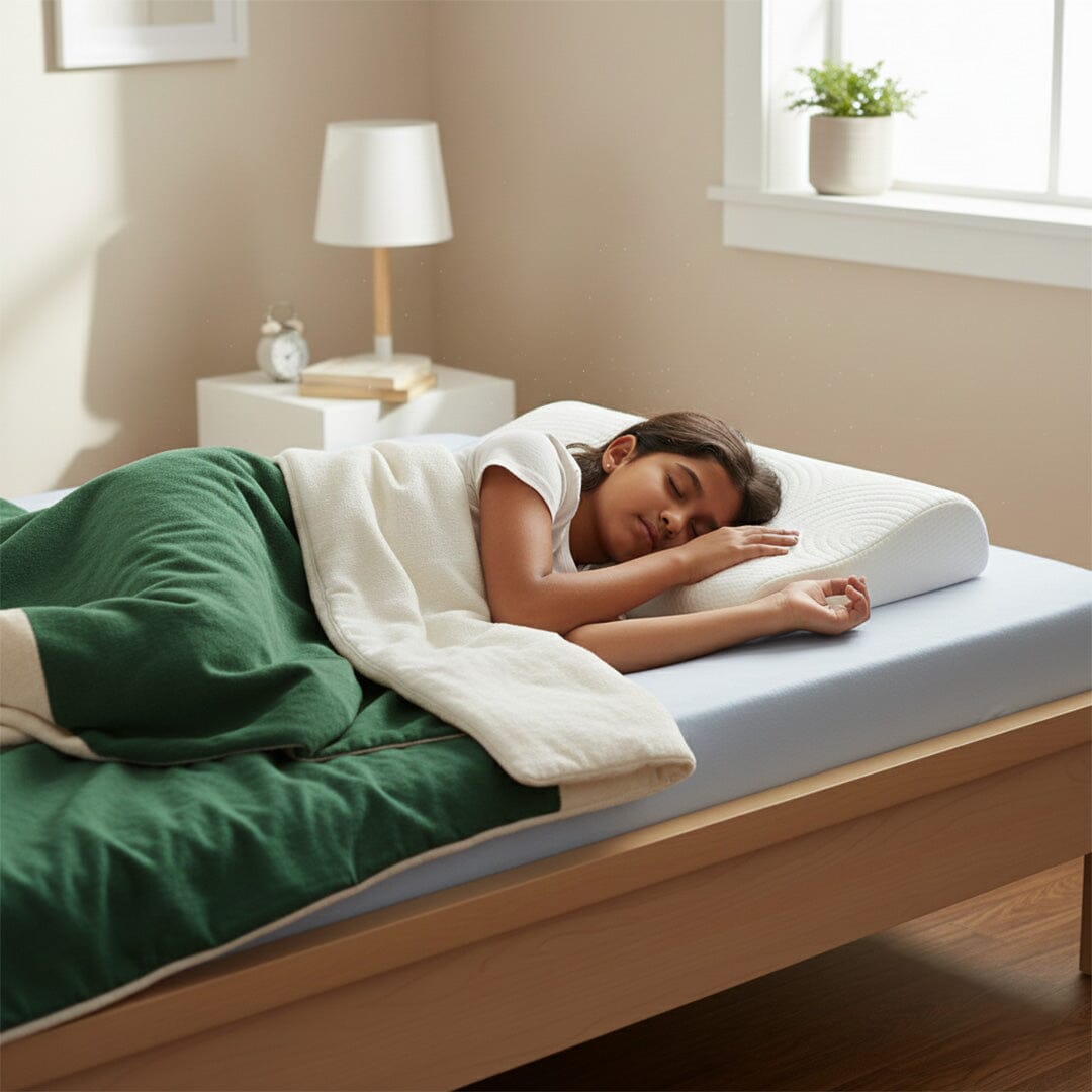 Little Dreamers - DreamyCurve Kids Memory Foam Pillow (3 - 8 Years) - Baby - 8 - 15 Years - Pillow - The White Willow