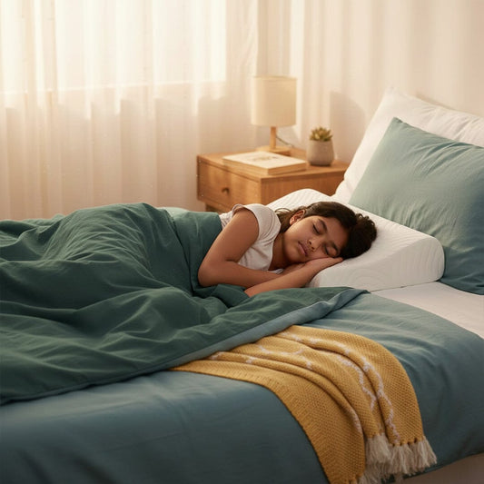 Little Dreamers - DreamyCurve Kids Memory Foam Pillow (3 - 8 Years) - Baby - 8 - 15 Years - Pillow - The White Willow