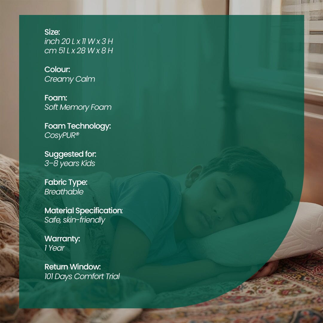 Little Dreamers - Magic Mellow Kids Memory Foam Pillow (3 - 8 Years) - Baby - 3 - 8 Years - Pillow - The White Willow