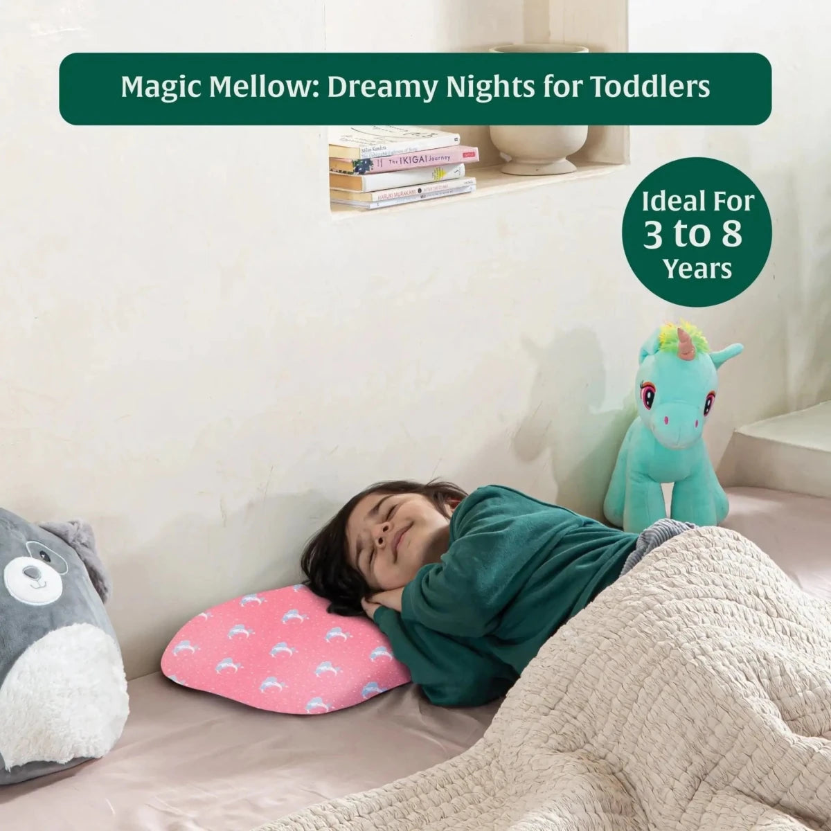 Little Dreamers - Magic Mellow Kids Memory Foam Pillow (3 - 8 Years) - Baby - 3 - 8 Years - Pillow - The White Willow