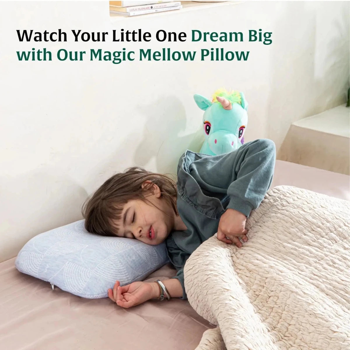 Little Dreamers - Magic Mellow Kids Memory Foam Pillow (3 - 8 Years) - Baby - 3 - 8 Years - Pillow - The White Willow