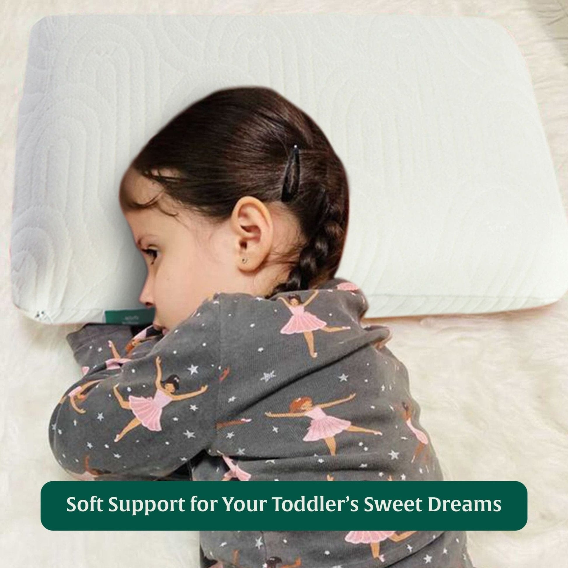 Little Dreamers-ThickSnooze Kids Memory Foam Pillow (10-13 Years) Baby-15 Years & Above-Pillow The White Willow 