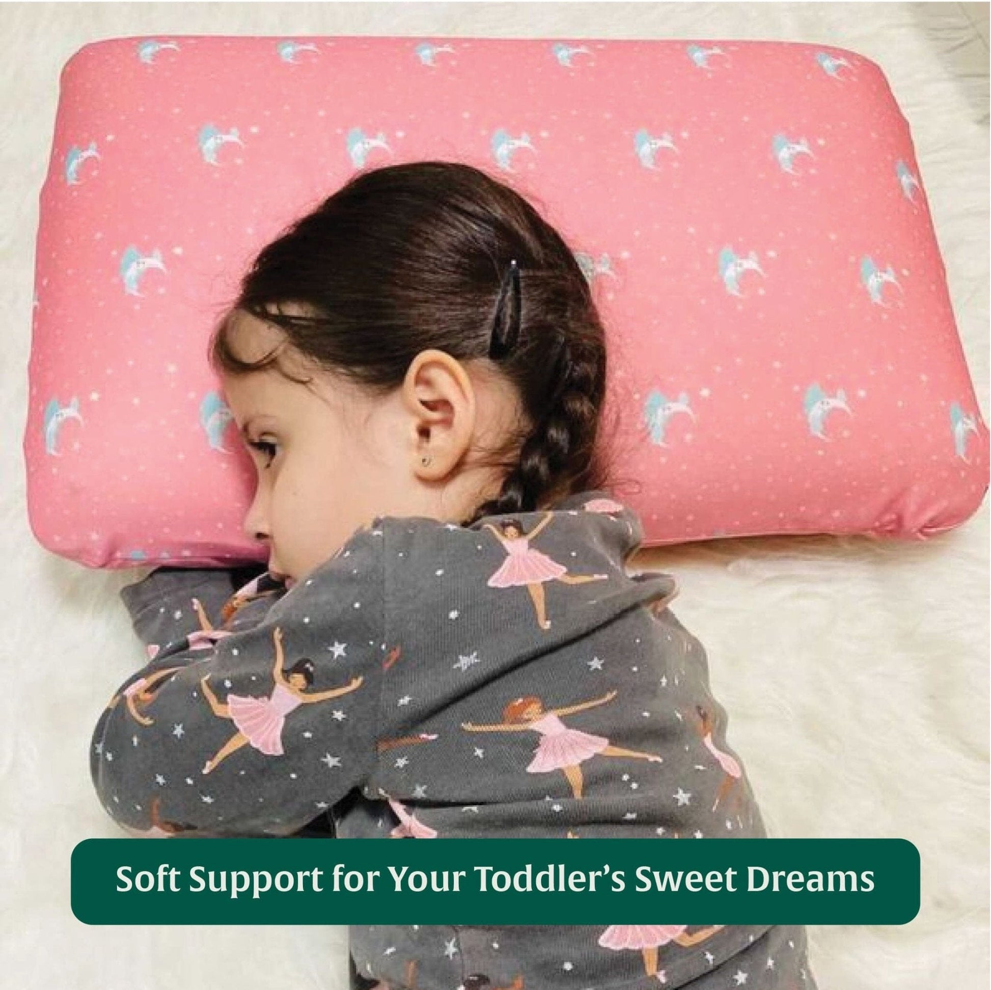 Little Dreamers-ThickSnooze Kids Memory Foam Pillow (10-13 Years) Baby-15 Years & Above-Pillow The White Willow 
