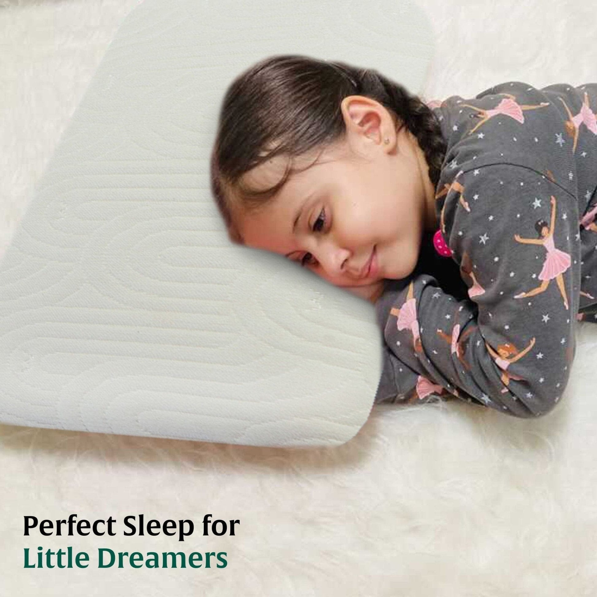 Little Dreamers-ThickSnooze Kids Memory Foam Pillow (10-13 Years) Baby-15 Years & Above-Pillow The White Willow 