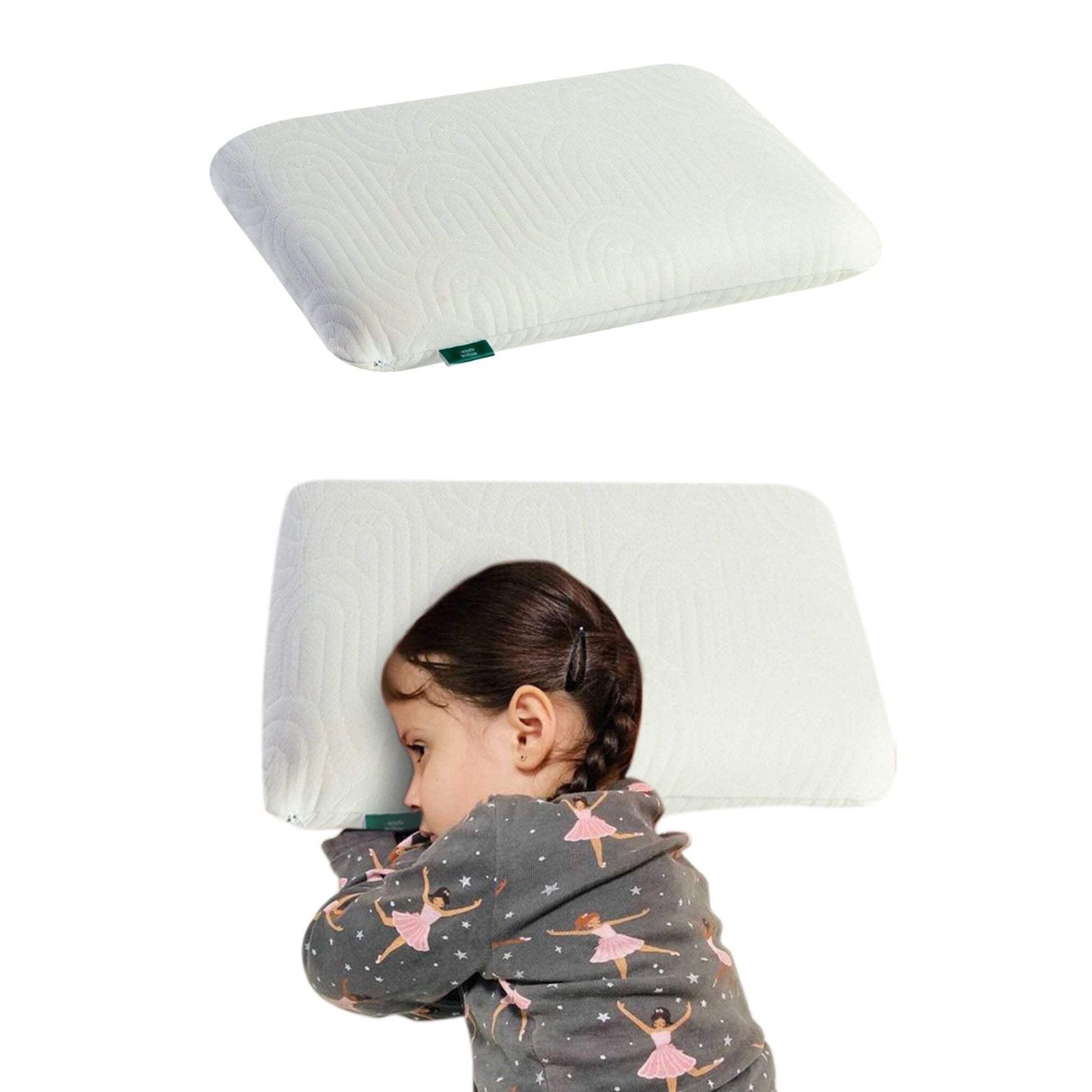 Little Dreamers-ThickSnooze Kids Memory Foam Pillow (10-13 Years) Baby-15 Years & Above-Pillow The White Willow Lunar Soft 
