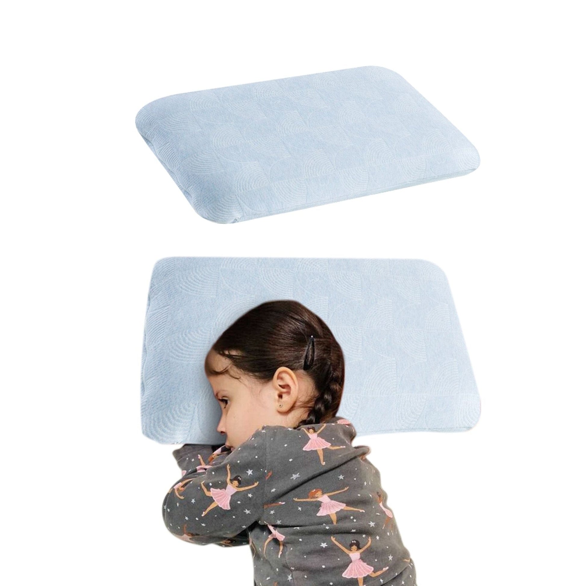 Little Dreamers-ThickSnooze Kids Memory Foam Pillow (10-13 Years) Baby-15 Years & Above-Pillow The White Willow Misty Blue Hush 