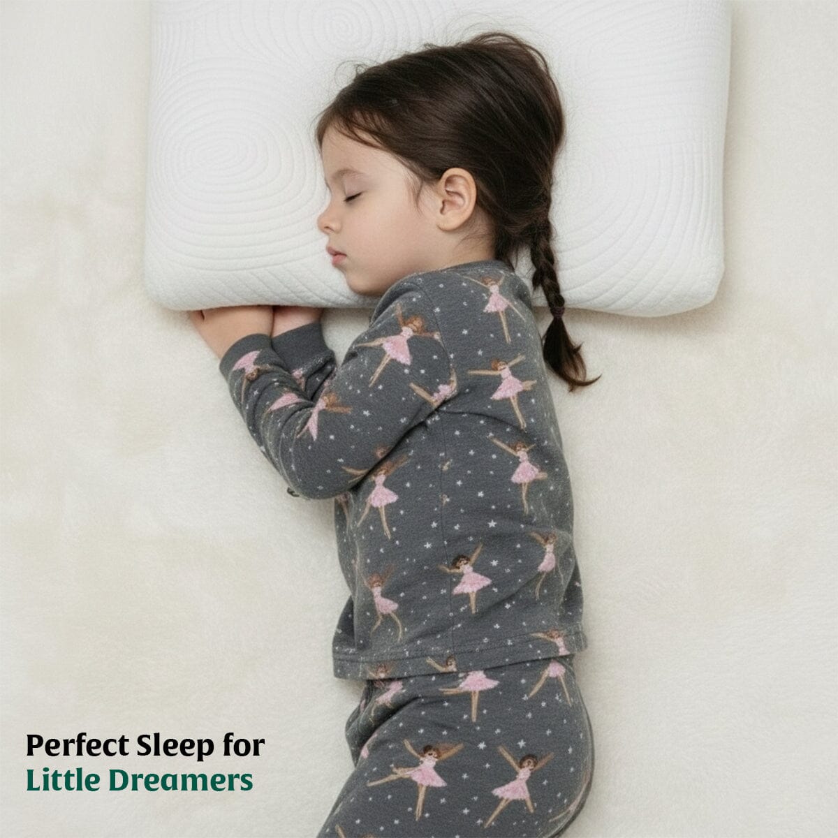 Little Dreamers - TinyComfort Kids Memory Foam Pillow (1 - 3 Years) - Baby - 1 - 3 Years - Pillow - The White Willow