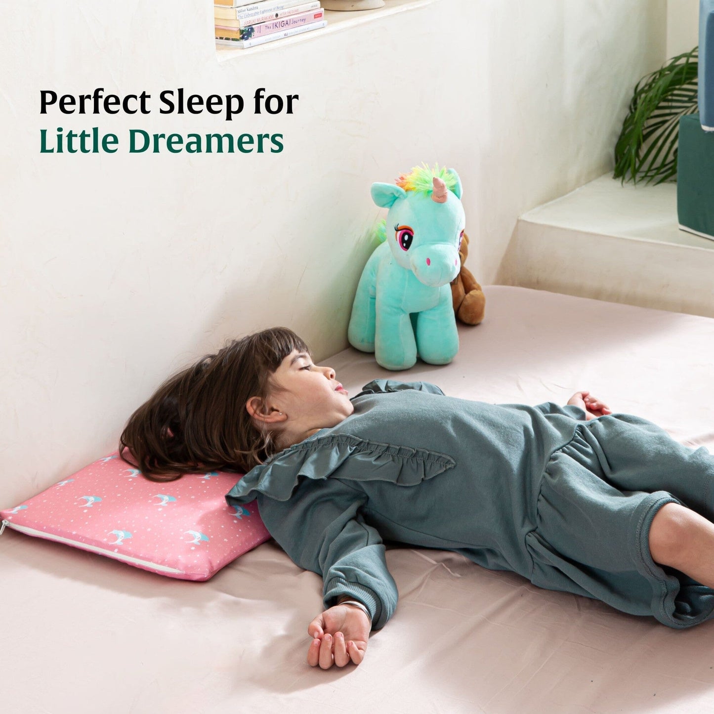Little Dreamers-TinyComfort Kids Memory Foam Pillow (1-3 Years) Baby-1-3 Years-Pillow The White Willow 