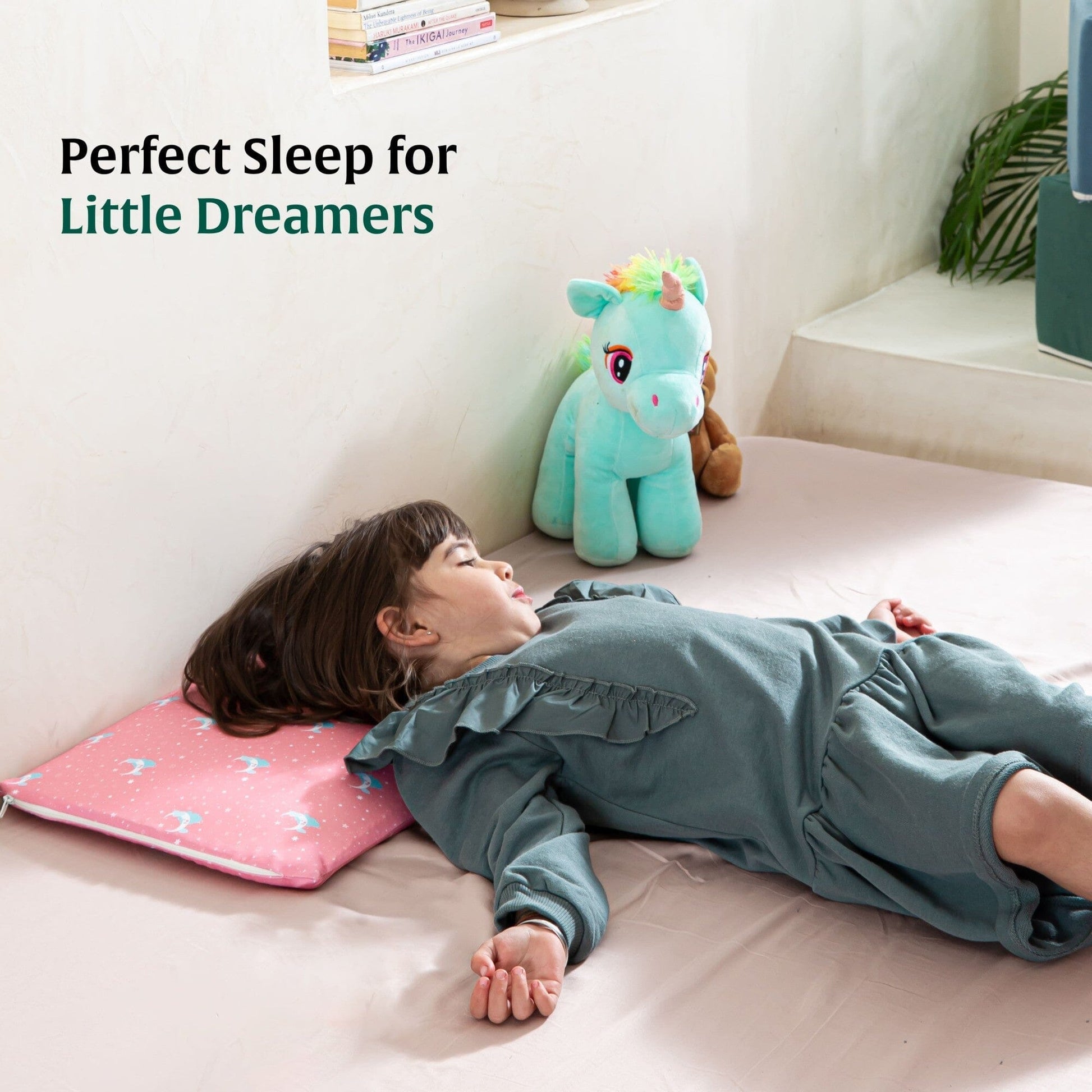 Little Dreamers-TinyComfort Kids Memory Foam Pillow (1-3 Years) Baby-1-3 Years-Pillow The White Willow 